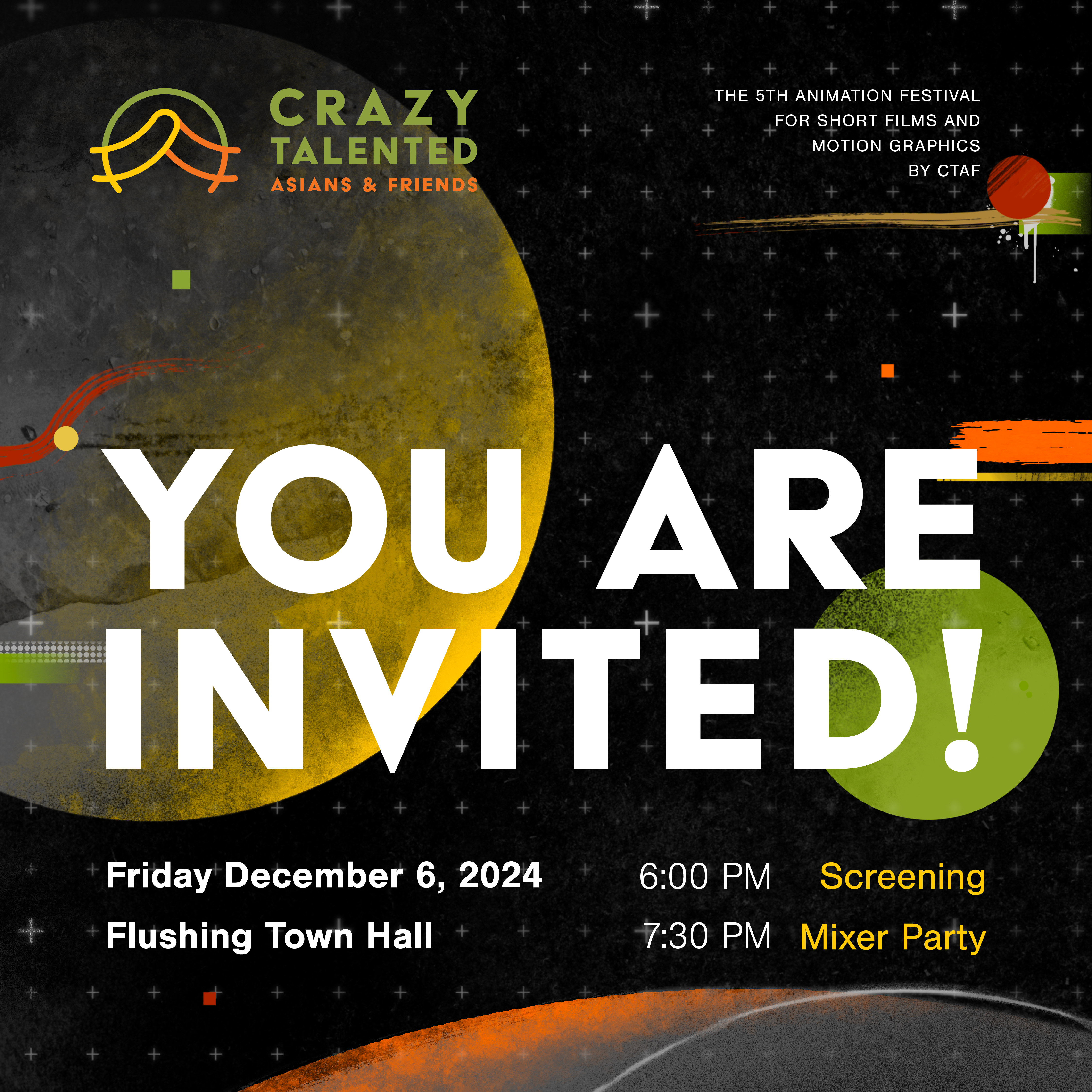 Crazy Talented Asians & Friends: 5th Animation Festival for Short Films and Motion Graphics